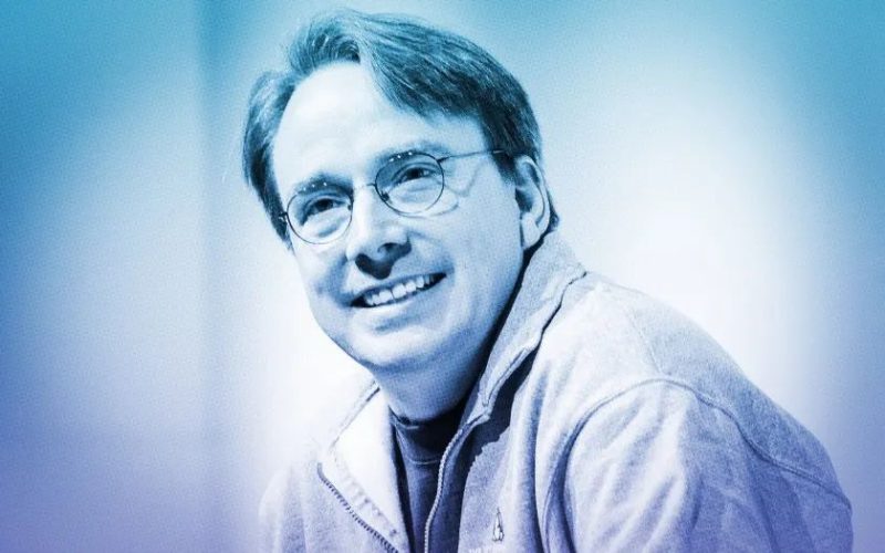 Behind Linus Torvalds