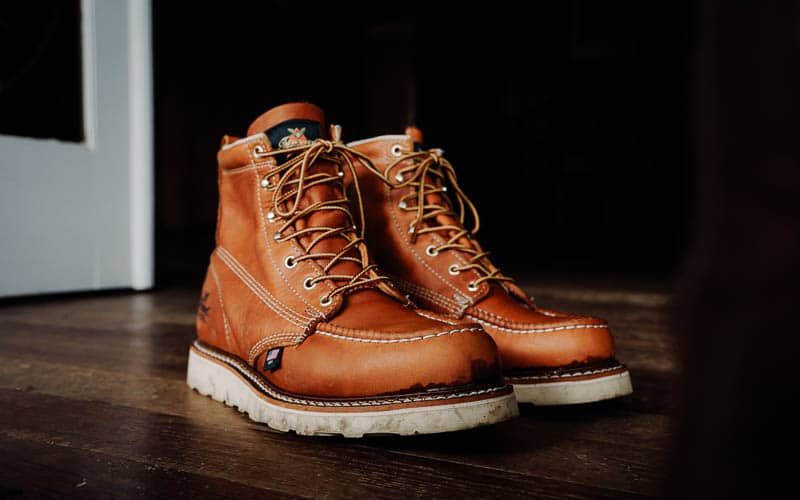 A pair of Thorogood Boots showcasing craftsmanship and style